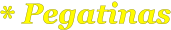 * Pegatinas