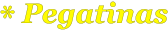 * Pegatinas